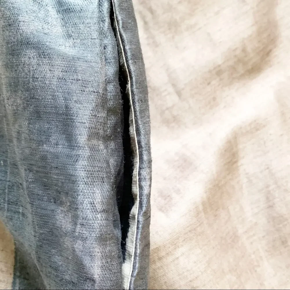 LOFT Skirt Blue Gray Taupe Colorblock Pencil Above Knee Career Skirt Size 14